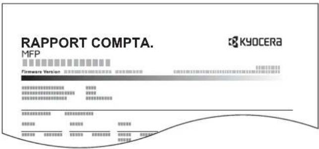 KYOCERA ECOSYS P4135dn - Impr. rapport compteurs - 1
