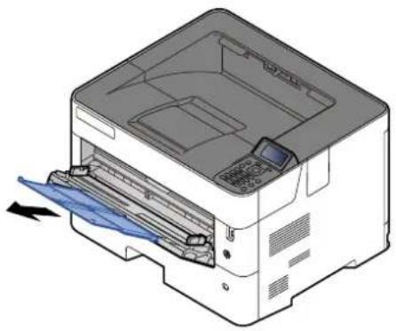 KYOCERA ECOSYS P4135dn - Sortir la section de plateau de support du bac MF. - 1