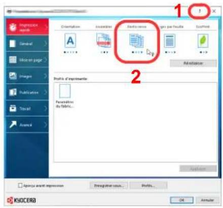 KYOCERA ECOSYS P4135dn - Aide du pilote d'imprimante - 1