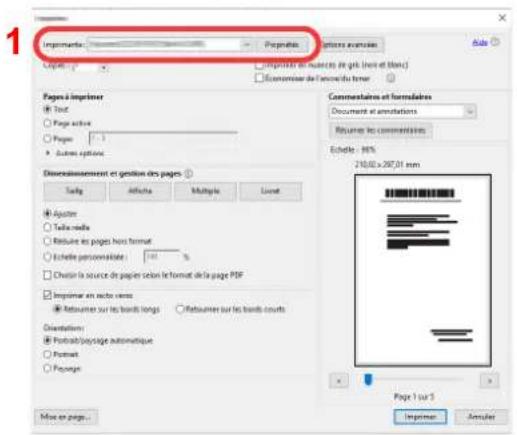 KYOCERA ECOSYS P4135dn - Configurer les paramètres. - 1