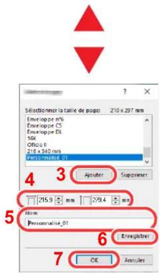 KYOCERA ECOSYS P4135dn - Enregistrer le format de papier. - 2