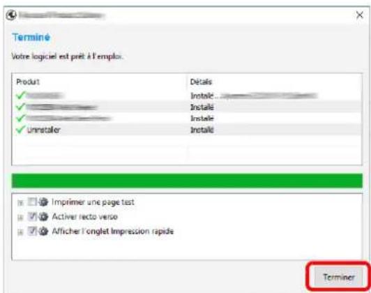 KYOCERA ECOSYS P4135dn - Terminer l'installation. - 1