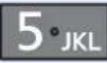 KYOCERA ECOSYS P4135dn - Caractères pouvant être saisis en utilisant les touches numériques - 5