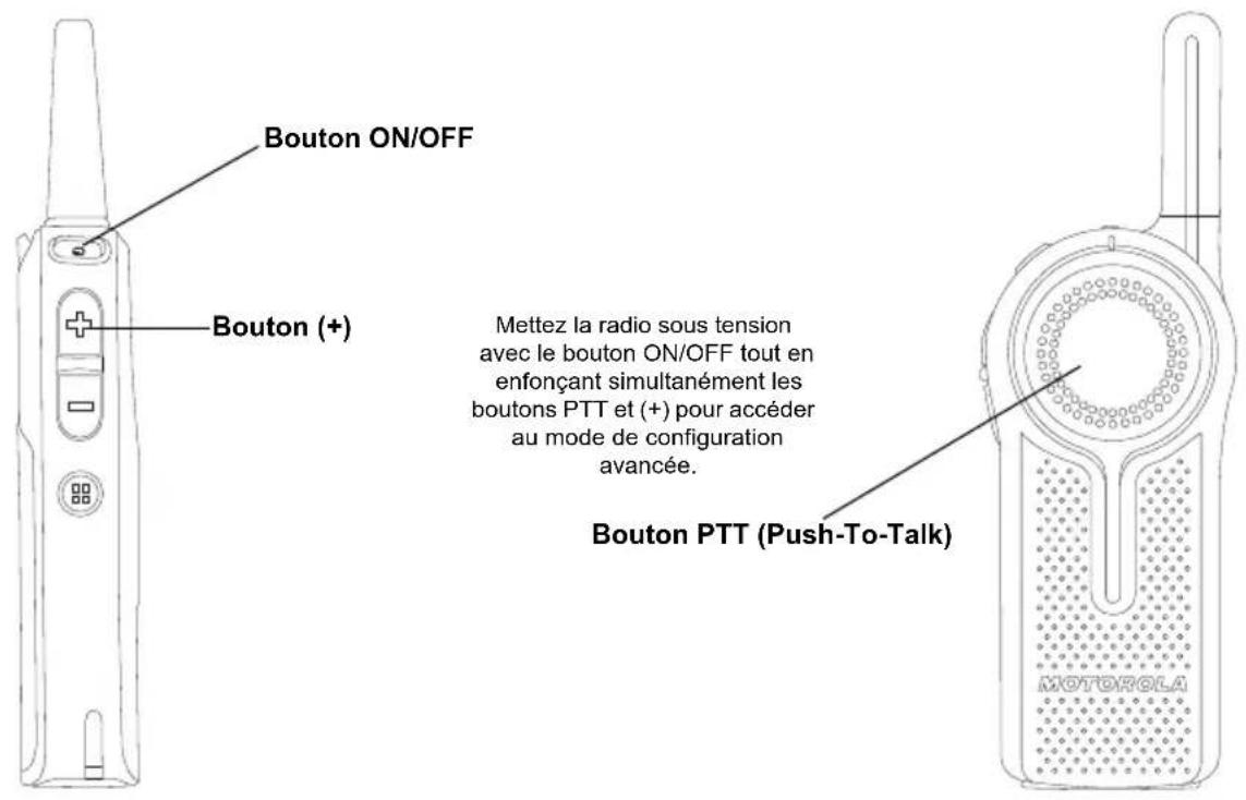 MOTOROLA DLR1020 - Accès au mode de configuration avancée - 1