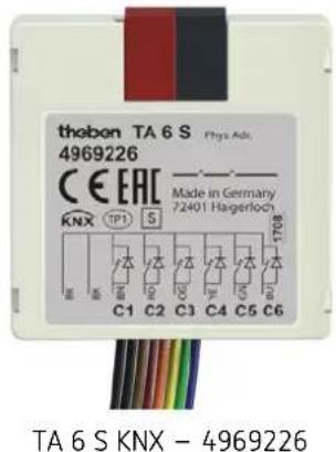 THEBEN TA 2.1 KNX - Interfaces pour bouton-poussoir TA 2 S, TA 4 S, TA 6 S et TA 8 S - 3