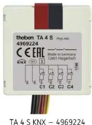 THEBEN TA 2.1 KNX - Interfaces pour bouton-poussoir TA 2 S, TA 4 S, TA 6 S et TA 8 S - 2
