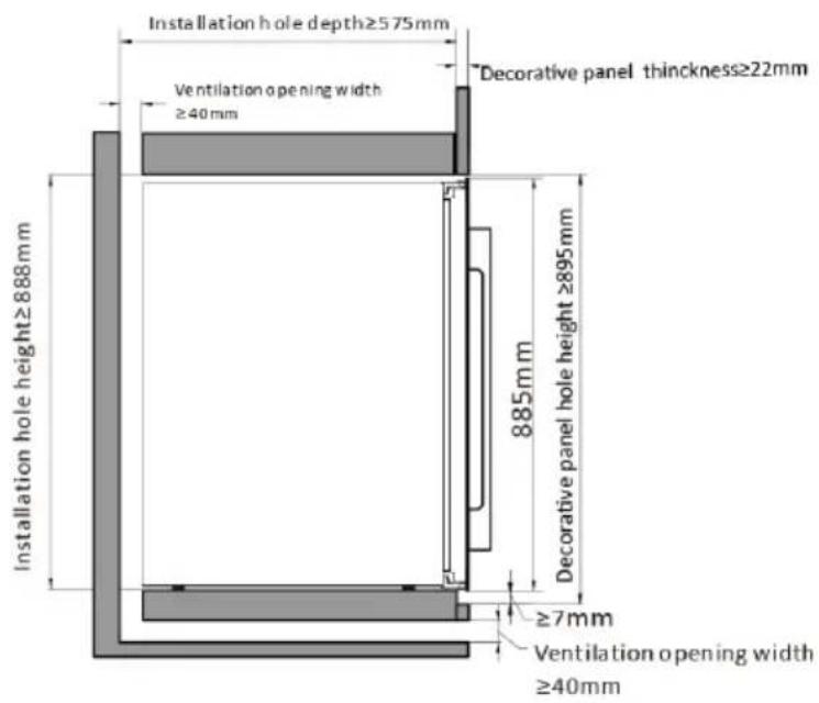 Witt WCI60882BG - WI6045H-1B24 avec porte ouverte - 4