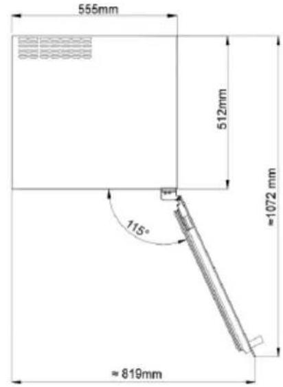 Witt WCI60882BG - WI6045H-1B24 avec porte ouverte - 3