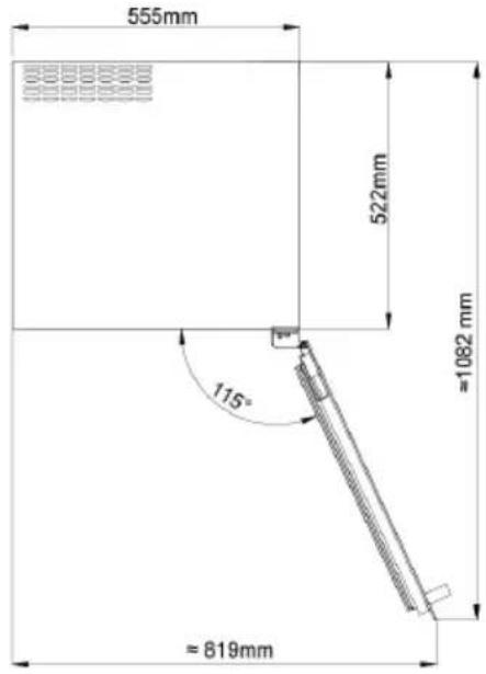 Witt WCI60882BG - WI6045H-1B24 avec porte ouverte - 6