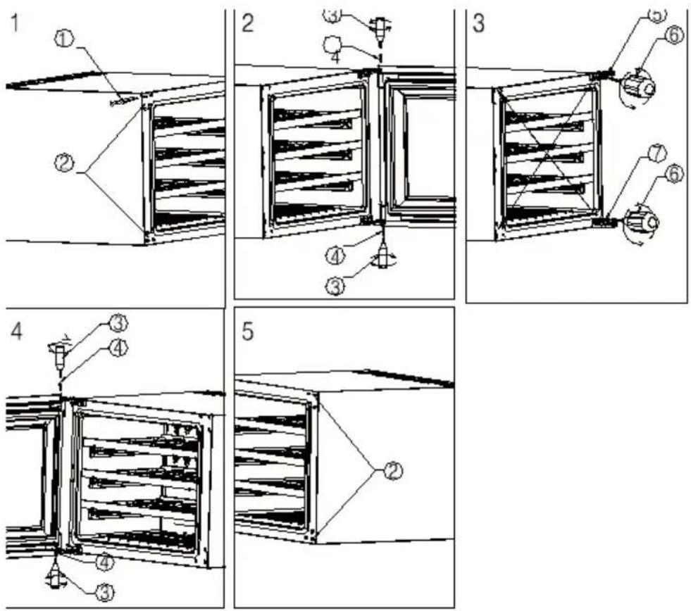 Witt WCI60882BG - WCI6045-1BG/WCI6060-1BG/WCI6060-2BG avec ouverture tactile Touch-Open - 7