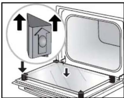 BRANDT BFP2530X - - Remontage des vitres de la porte - 1