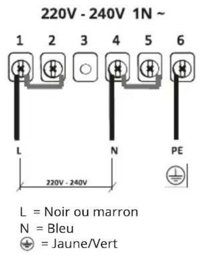 IKEA KOLSTAN 105.594.60 - Schéma de branchement côté maison - 5