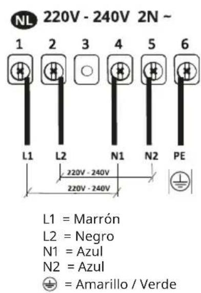 IKEA KOLSTAN 105.594.60 - Esquema de conexión del lado de la caja - 6