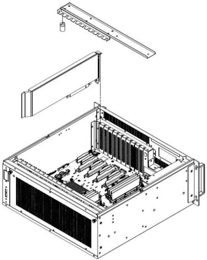 Advantech HPC7420 - Installing the PCIe Expansion Card/ 安装 PCIe 扩充卡 / 安装 PCIe 插充卡 - 3