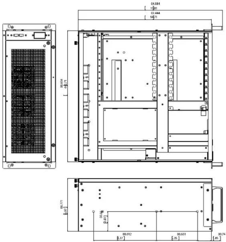 Advantech HPC7420 - Dimension Diagram/ 产品尺寸 / 產品尺寸 - 1