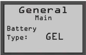 Ghibli & Wirbel RANGER R 115 FD 85 BC CHEM - Setting the type of battery: - 1