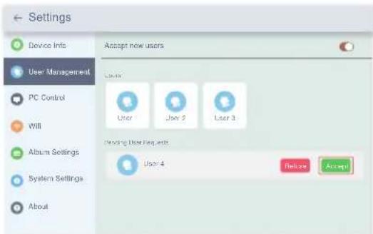 Dragon Touch Classic 10 - Invite others to bind your frame with App - 4