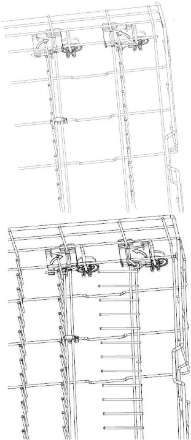 KENMORE Elite 14689 - Panier supérieur avec grille à gobelets - 3