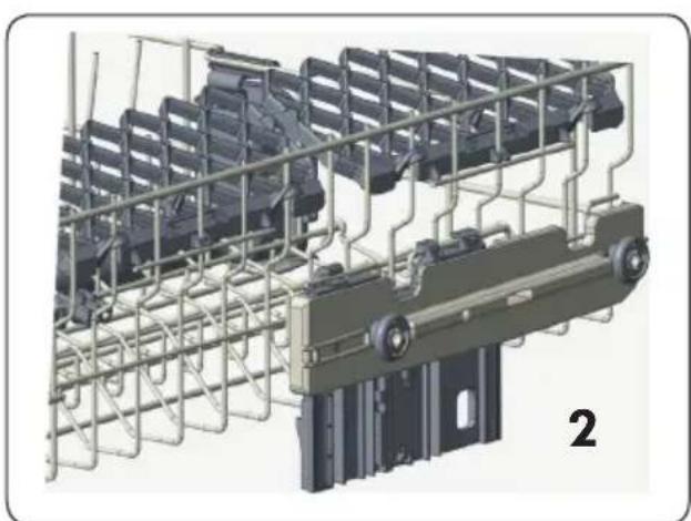 KENMORE Elite 14689 - Upper Rack Height Setting - When Rack is Filled (Models 1468# and 1469#) - 3
