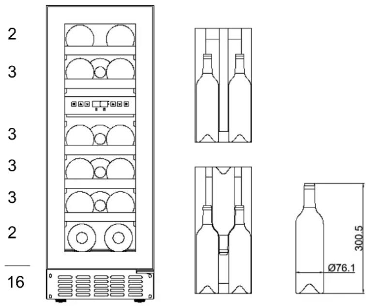 LE CHAI LBB240POV - LB160 / LBN160 :16 bouteilles Max - 1