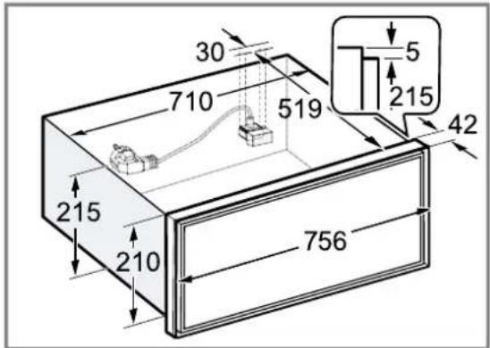 GAGGENAU GW483120 - Dimensions de l'appareil - 1