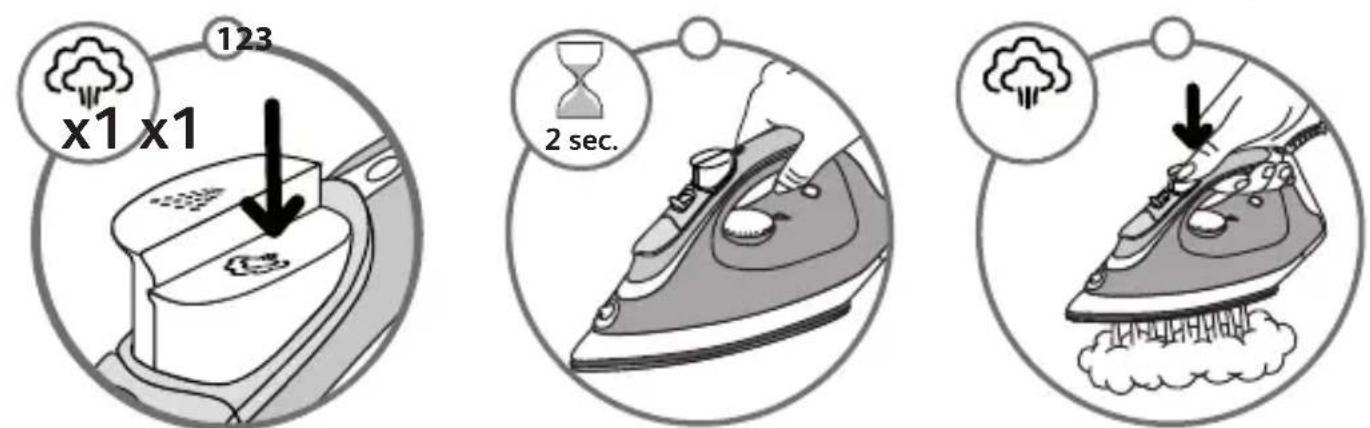 TEFAL Prima FV3758 - FR Réglage de la vapeur - 5