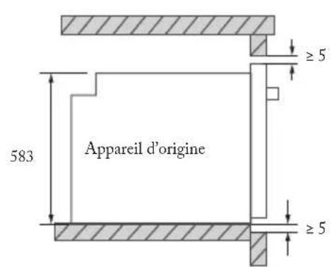 FAR FME7024IXM - Schéma de l'armoire (armoire en position horizontale) - 3