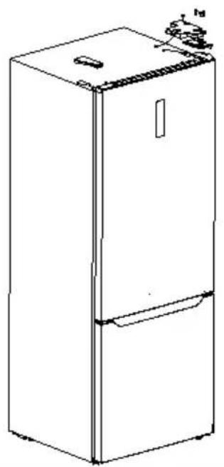 MIDEA MDRB593FGE46 - Türanschlag wechseln - 1