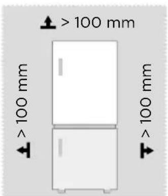 MIDEA MDRB593FGE46 - Dimensions et dégagements - 1