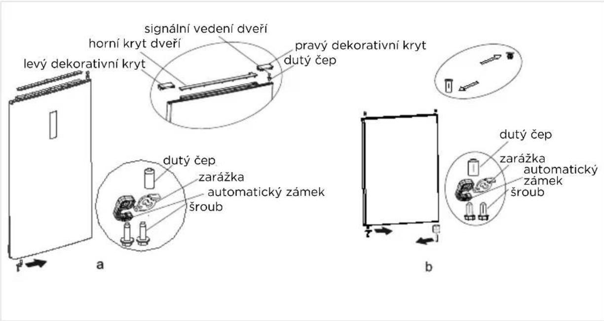 MIDEA MDRB593FGE46 - Změna otevíráni dveří zprava doleva - 5