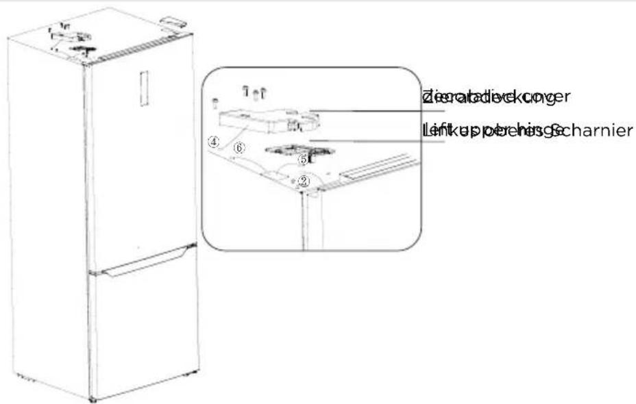 MIDEA MDRB593FGE46 - Türanschlag wechseln - 8
