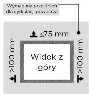 MIDEA MDRB593FGE46 - Wymiary i odstepy - 2