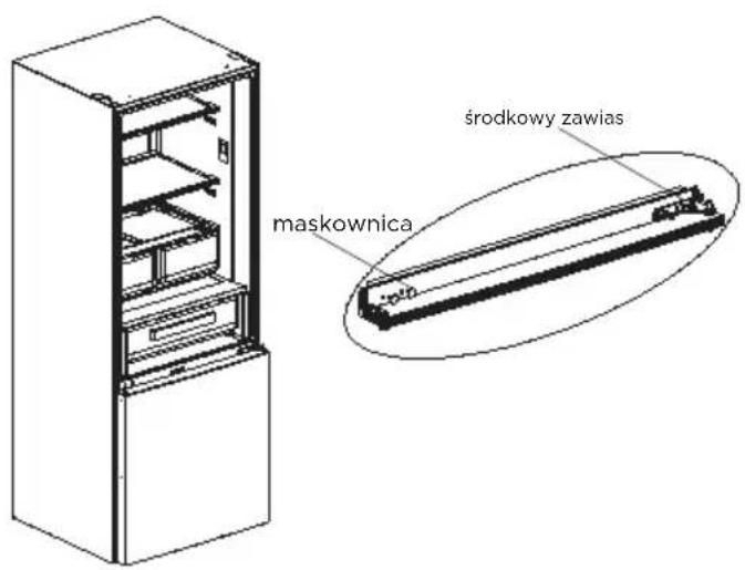 MIDEA MDRB593FGE46 - Zmiana kierunku otwierania drzwi - 3