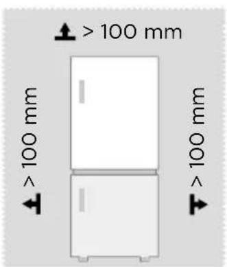 MIDEA MDRB593FGE46 - Abmessungen und Abstandsmaße - 1