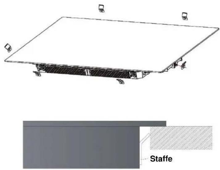 HAIER HAMTSJ86TFTCF1 - Regolazione della posizione delle staffe - 1