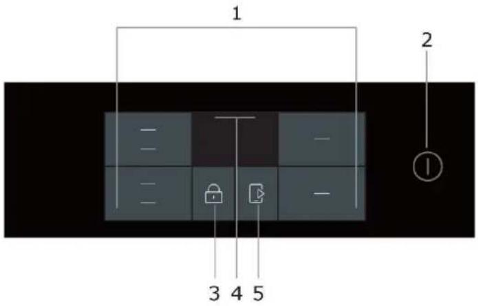 HAIER HAMTSJ86TFTCF1 - Descripción general de la pantalla táctil - 1