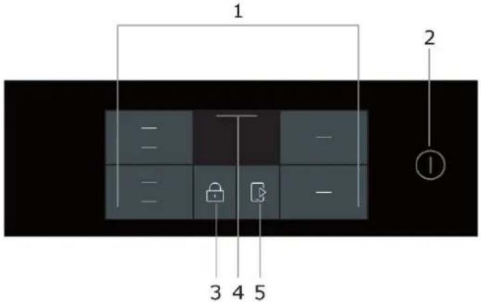 HAIER HAMTSJ86TFTCF1 - Übersicht über das Touch-Display - 1