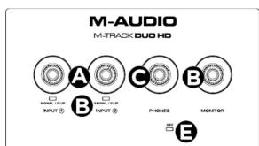 M-AUDIO Track Duo HD - BRANCHEMENTS - 2