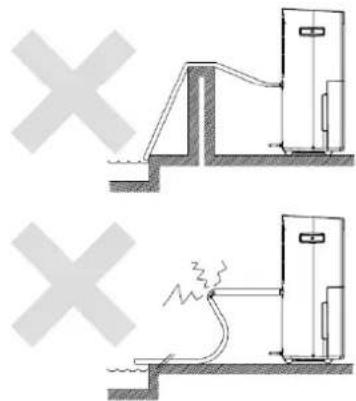 Diagram showing two methods of a dam or retaining structure with cross symbols indicating failure or rejection.