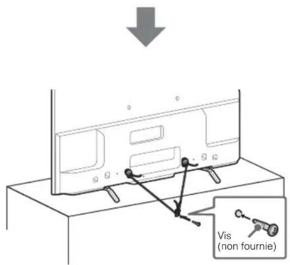 SONY KDL55W700B - Mesures recommandées pour fixer solidement le téléviseur - 3