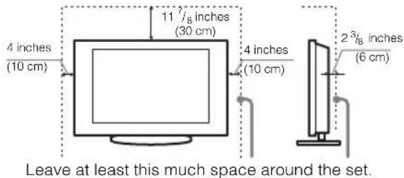 SONY KDL55W700B - Installed with stand - 1