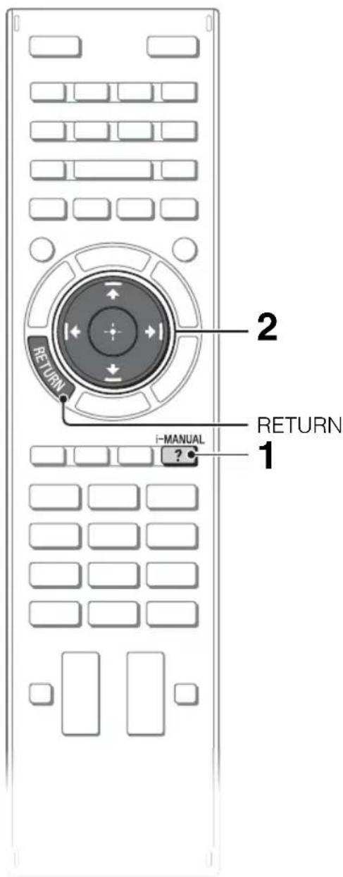 SONY KDL55W700B - Rechner des instructions dans le manuel électronique (i-Manual) - 1