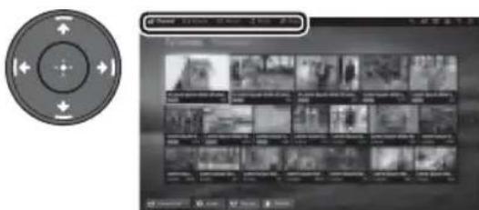 SONY KDL55W700B - Appuyez sur  pour selectionner la categorie souhaitee. - 1