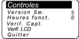 Lofrans Iris II - Menu Contrôles - 1