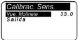 Lofrans Iris II - Sensor calibration menu - 2