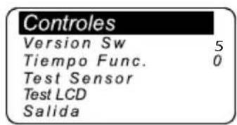 Lofrans Iris II - Menu de verindicaciones - 1