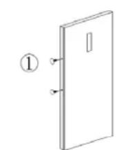 THOMSON THFZ230WHA+ - Assembler la poignée de porte - 1