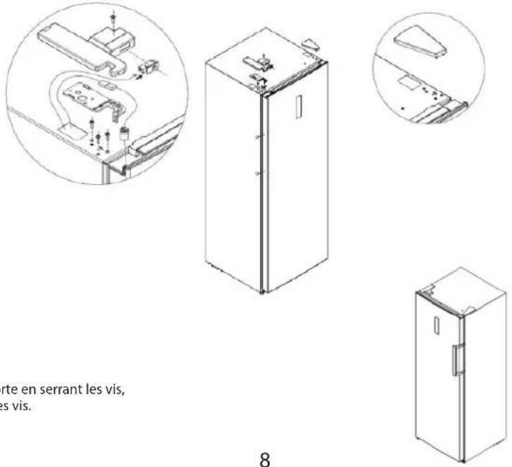 THOMSON THFZ230WHA+ - INVERSION DE LA PORTE - 4