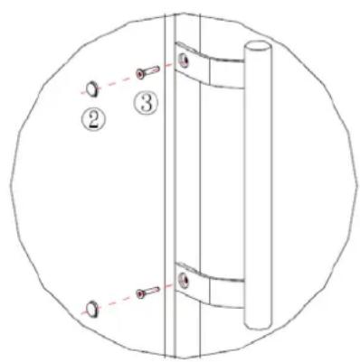 THOMSON THFZ230WHA+ - Assembler la poignée de porte - 3