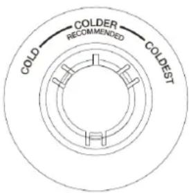 THOMSON THD400NFSL - Réglage de la température du comparment de congélaon - 1
